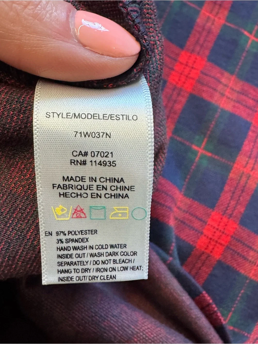 RD Plaid Sleeveless Dress – Size XS - Picture 4 of 7